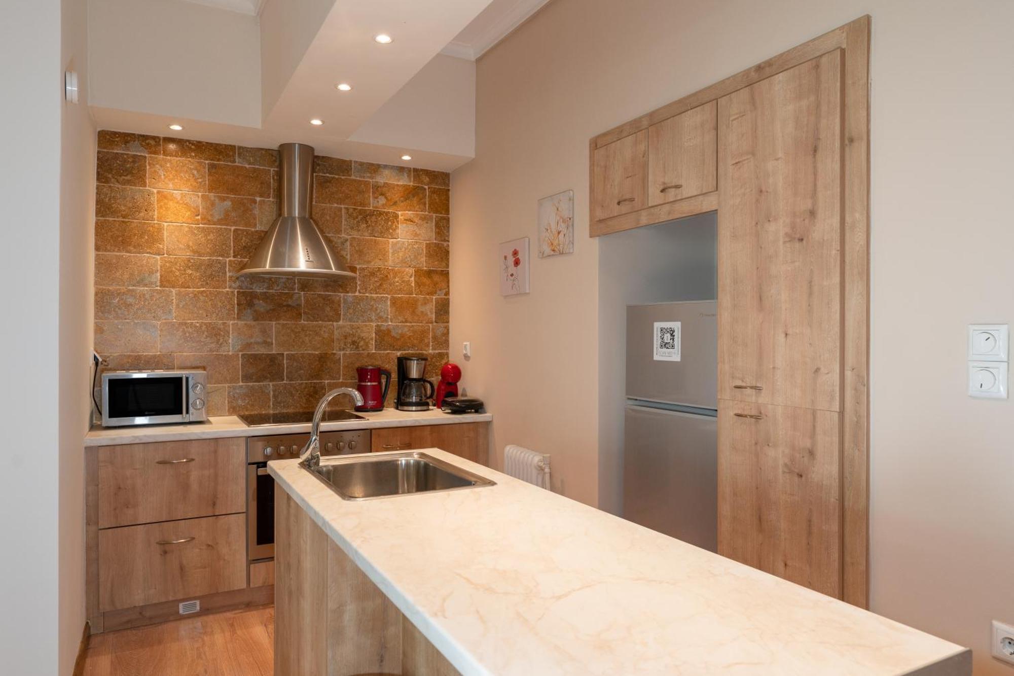 Contemporary Apartment Made Of Wood And Stone. Aten Exteriör bild